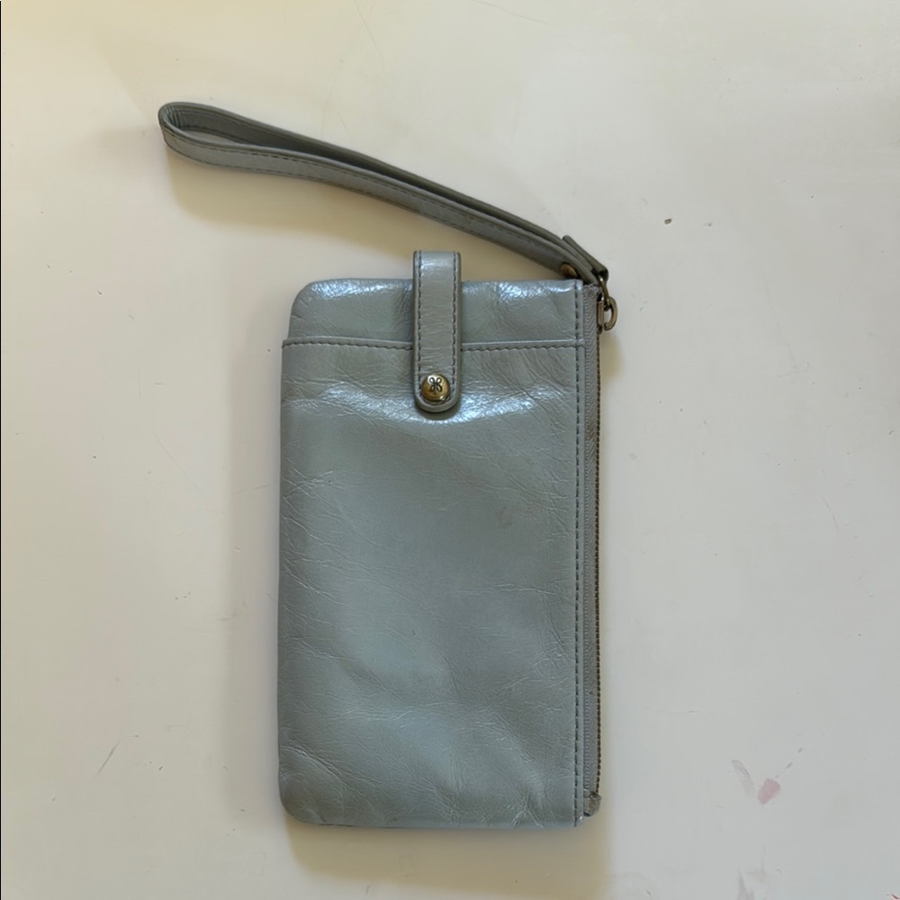 HOBO Slate Leather Wristlet